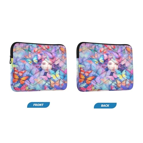 Funda para portátil con estampado mariposas 13-14 pulg. miniatura 2