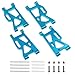 Treehobby 4PCS Metal Front and Rear Swing Arms Compatible with WLtoys 1/14 144010 144001 144002 1/12 124016 124017 124018 124019 RC Car Upgrades Parts (Blue)