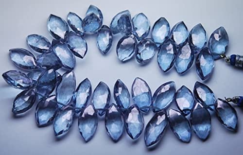 Tanzanite bleue briolette marquise LKBEADS : finissez-en avec les perles ternes sans reflets