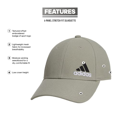 Image of Adidas Mens Release 3 Structured Stretch Fit Cap Discontinued