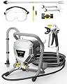 InoKraft MaXpray M1 Airless Paint Sprayer, 3000 PSI 550W Corded Electric, Thinning-Free for Latex & Stain, DIY Home Interior Exterior Walls Fences Decks, Includes Spray Gun Kit & 12" Tip Extension