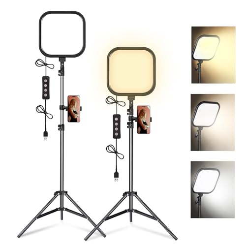 2-Pack LED Video Light Kit, 15W Studio Light,2500-8500K Color temperatue