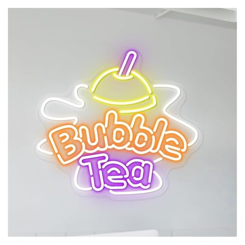 Enseigne au Bubble Tea lampe néon décoration murale veilleuse LED
