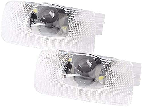 DISYEE 石英ガラスレンズ 2個セット カーテシランプ ドアウェルカムライト カーテシライト カーテシ 車用ドアランプ LEDロゴ投影