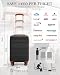 COOLIFE 55×35×20 Cabin Suitcase, Ryanair Cabin Bag with ABS Hard Shell, Lightweight Carry On Suitcase Included TSA Lock & 4 Spinner Wheels,Suitable for Ryanair, Easyjet, Paid Hand Luggage Carry-Ons