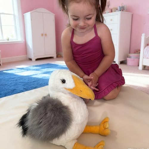 Image of MaoGoLan 4Pcs Seagull Stuffed Animal with Babies Inside,17.7 inch Mama Seagull Plush with Three Adorable Baby Plushies for Small Hand,Beach Plush Lover Gift for Kids,Boys,Girls