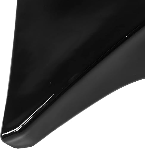 Miniatura 9 de Akozon Cubierta para espejo retrovisor, par de cubiertas de espejo retrovisor lateral izquierdo derecho negro brillante ABS espejo de puerta de
