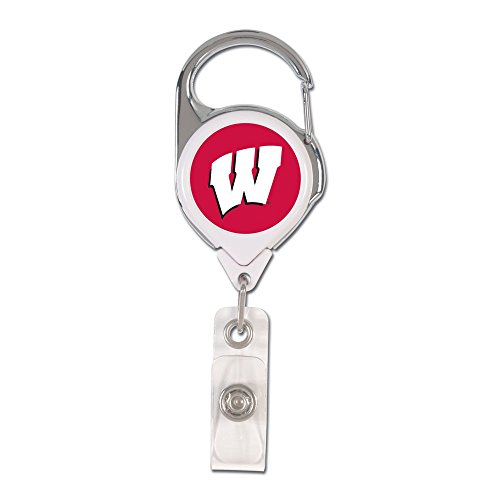 NCAA University of Wisconsin Retractable 2S Prem Badge Holders, Black