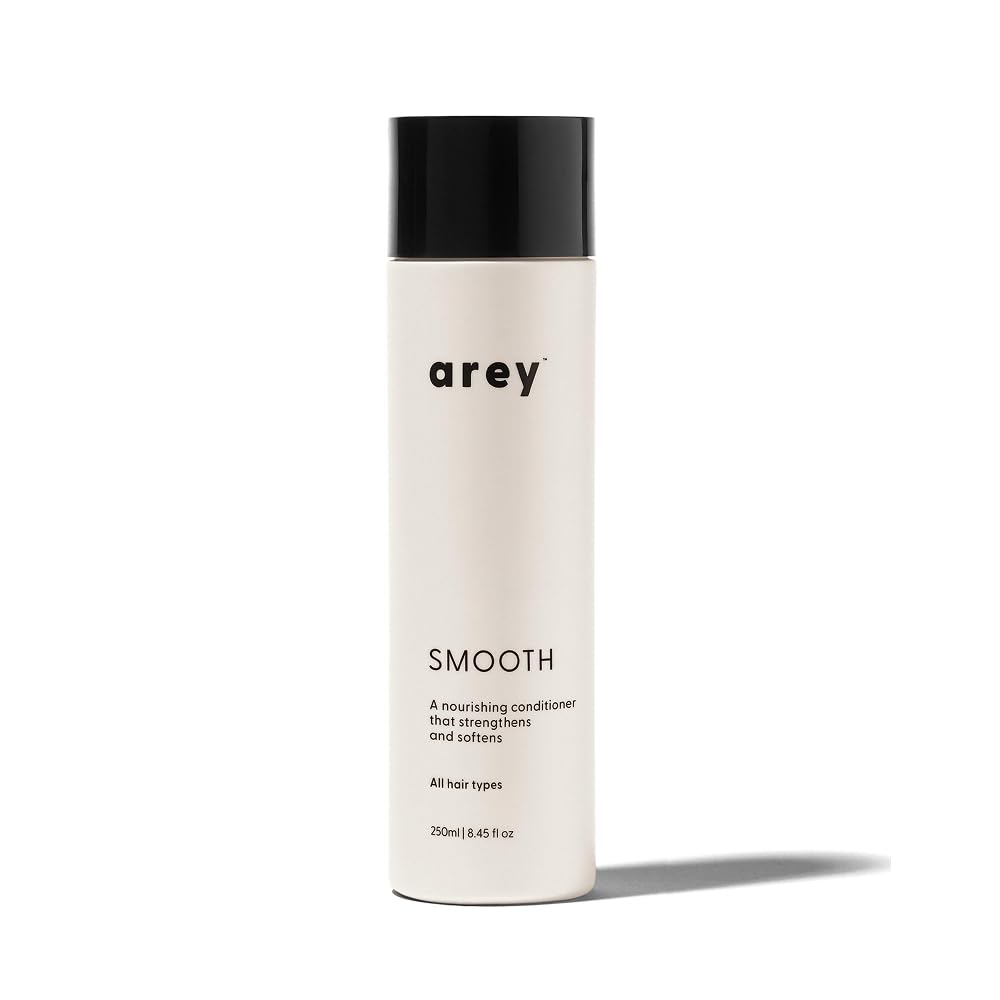 Arey Smooth Conditioner | Reduce the Signs of Aging Hair | Retains Moisture, Promotes Smoothness | For Use with Wash Shampoo | Vegan, Gluten-Free, Residue-Free & Cruelty-Free (8.45 Fl Oz, 30 Uses)