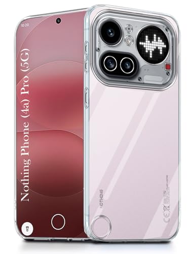Image of Jkobi Silicone Back Cover Case for Nothing Phone 4A Pro 5G (Clear Shockproof Case with Camera Protection | Soft and Flexible | Transparent)