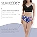 Sumxcosy Women's Denim Print Underwear Stretchy Polyester Fashion Panties Sexy Comfortable Briefs for Women Sizes L