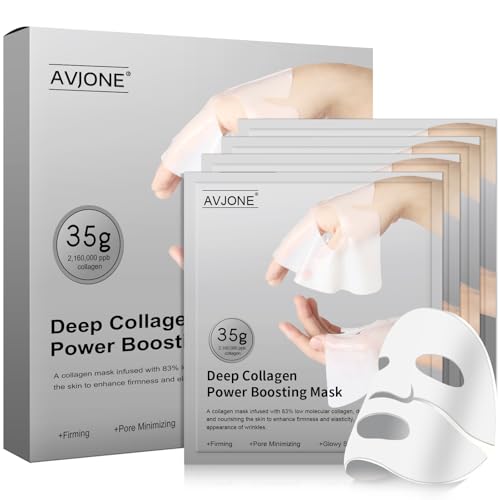 AVJONE Collagen Face Mask for moisturizing and Glass Skin, hydrat...