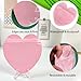 100pcs Pink Heart-Shaped Mylar Bags, 4
