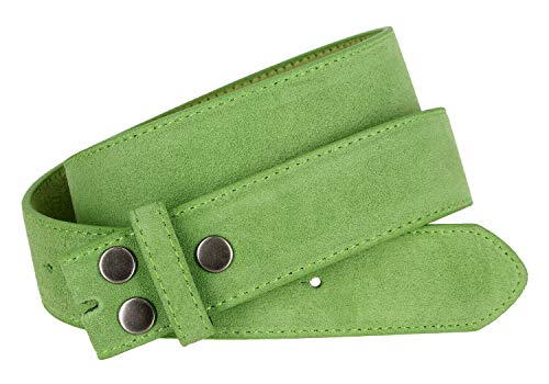 Image of Men's Belt Rounded Edge Heel Bar Buckle Casual Jean Suede Leather Belt 1 1 /2 inch Wide