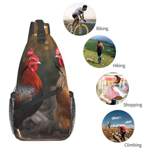 Bolso tipo bandolera cruzada para hombre y mujer negro miniatura 6