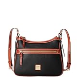Dooney & Bourke Crossbody Bags for Women, Presley Pebble Grain Leather Crossbody Handbag with Adjustable Shoulder Strap - Black