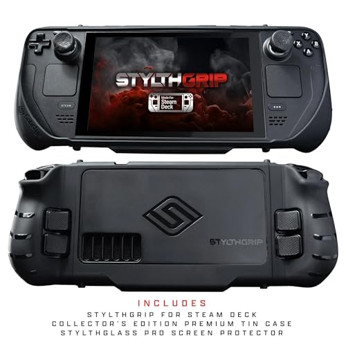 Image of Satisfye - StylthGrip, Grip Accessories Compatible With The Steam Deck & OLED. Includes: StylthGrip and StylthGlass Pro Screen Protector