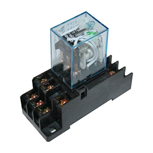 Preisvergleich Produktbild B2Q Hutschienenrelais Hutschienensockel Relais mit grüner LED 3 Wechsler 24V (0016)