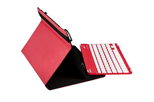 Funda Gripcase Universal + Teclado inalámbrico (9'' - 10.1'') - Rojo