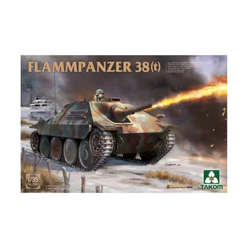 Véhicule militaire blindé Flammpanzer 38(t) TAKOM 1:35 kit de haute précision