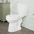 17.5” Tall Toilet Round SUPERFLO, High Toilets for Bathroom with Comfort Height Seat, Extra Tall Toilets For Seniors, Disabled & Tall Person