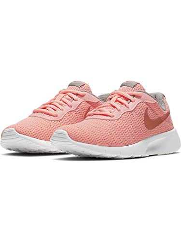 NIKE Older Kids' Tanjun Sneakers, Pink Tint/Metallic Rose Gold/Atmosphere Grey, 6.5 Big Kid4