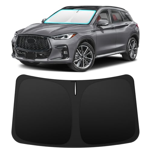 Image of INSAUTO Custom Fit Windshield Sun Shade for Infiniti QX50 2019-2026 | Foldable Front Window Sunshade Car Accessories, UV & Heat Reflector, Keeps Interior Cool, Includes Storage Bag