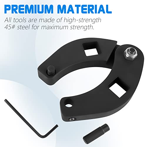 Dawnroad Adjustable Gland Nut Wrench 1266 & 7463 Universal Hydraulic Cylinder Spanner Wrench Fits Most Farm And Construction Equipment (Set Of 2) #TOP4