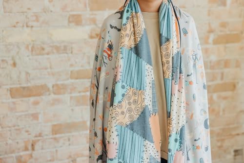 Image of Copper Pearl Jumbo 3-Layer Baby Blanket: Soft Baby Quilts for Boys and Girls | Breathable, Cozy, Toddler Blanket | Baby Quilt for Newborns | 60x72 Premium Material | Nightmare Before Christmas