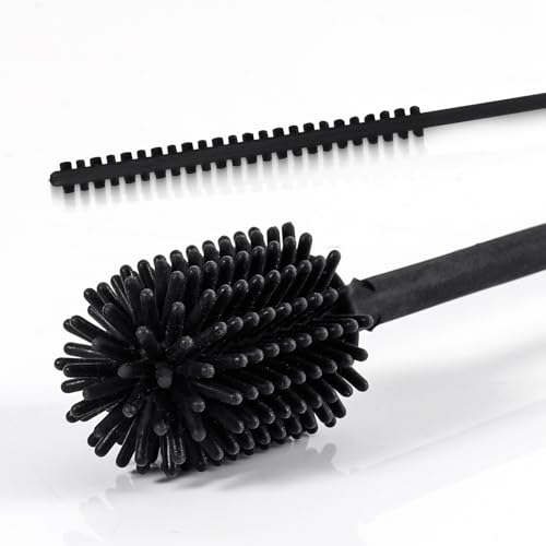 Image of Silicone Bottle Brush with Straw Cleaning Brush, Extra Long Water Bottles Washer Brush Reusable Straw Cleaner BPA-Free Cup Cleaning Brush for Stanley Baby Bottle Glass Mug
