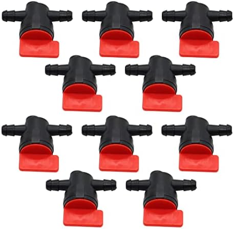 Nakkaa 698183 10PCS 14 "recto en línea de gas combustible válvula de cierre de válvulas de corte compatibles con la motocicleta Petcock 494768 493960