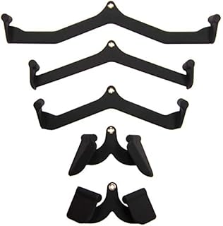 BalanceFrom Cable Machine Attachments 5-Piece Combo Black