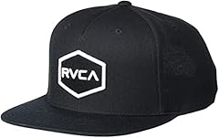Rvca Snapback Hat/Black/White