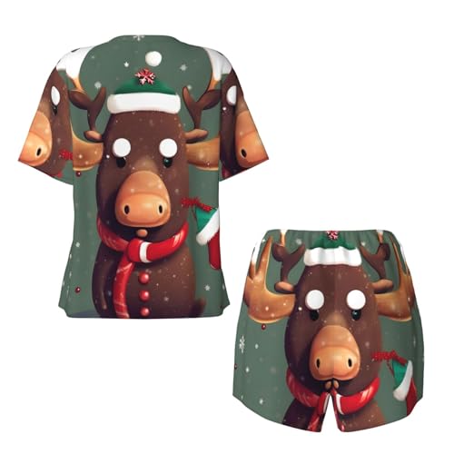 Imprimé tête d'élan de Noël amusant EdWal idée cadeau rigolo - 5