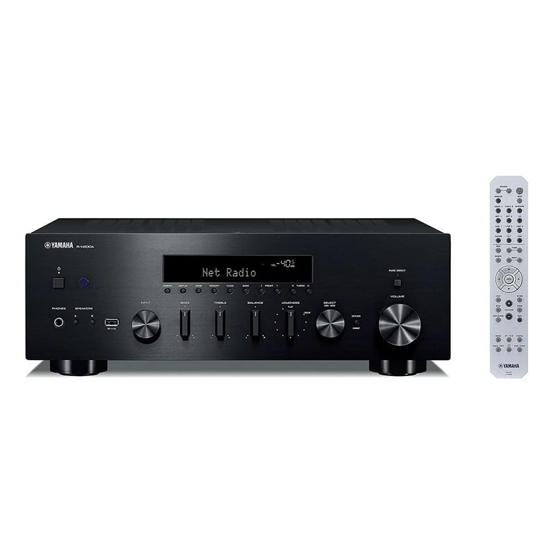 Image of Yamaha R-N600A Network Receiver Bundle w /AudioQuest Jack Russell (Black)