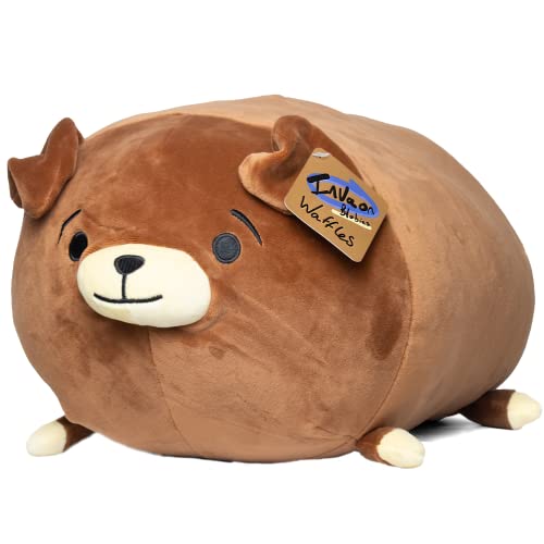 Mythonic Invaon Waffles 40 Centimeters Plush Toy Dog - Perfect Size for Hugging - Ideal for all ages & pets with anxiety - Soft, Cuddly Comfort