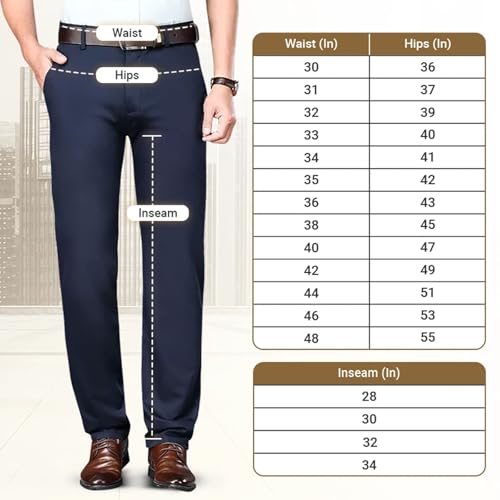 Silamone Timeless Stretch Pants, Timelessflex - Men's High Stretch Straight Fit Pants3