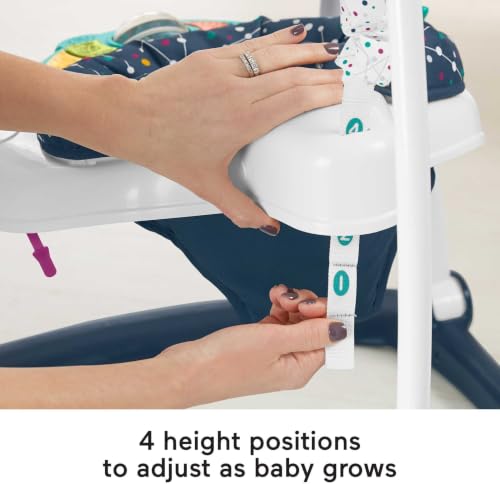 Image of Fisher-Price Baby Jumperoo Baby Bouncer and Activity Center with Lights and Sounds, Astro Kitty SpaceSaver