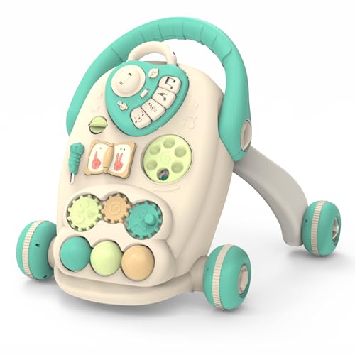 Image of Chanak Happy Feet Baby Walker for 9+ Months, Adjustable Speed, Anti-Slip Wheels, Music & Activity Center, BPA-Free, Stable Design with Water Tank, Interactive Push Walker for Baby Boys & Girls