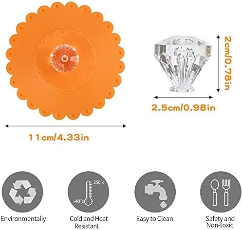 6 Silikondeckel Für Gläser – Wiederverwendbar, Auslaufsicher, 10 Cm Durchmesser, Für Kaffee, Bier & Mehr