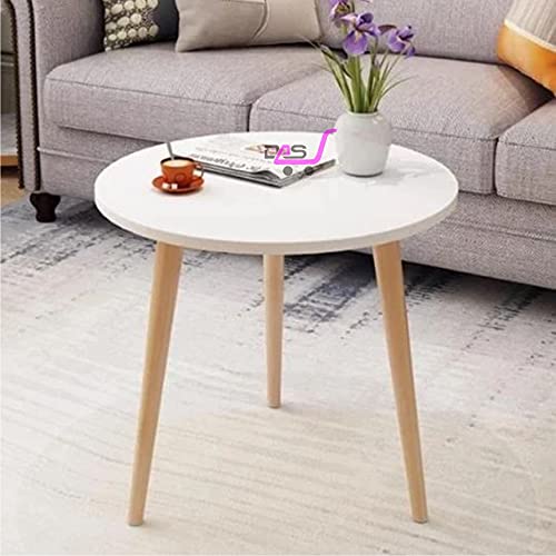 Image of Shoppee Fold-able Oval Shaped Side Table /Tea Coffee Breakfast Table (White Round)