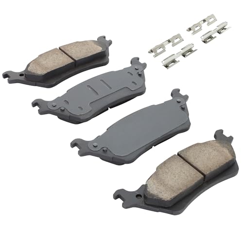 Image of QUALITY-BUILT Rear Ceramic Brake Pads, Premium 1001-1602C, Compatible with 2012-2020 Ford (F-150,Lobo)