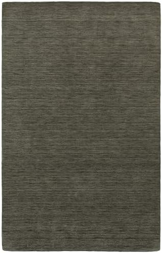 Oriental Weavers Aniston Hand-Made Wool Area Rug - 27102-5' x 8' - in Charcoal - Modern Style, Hand-Made Wool Rugs, Bedroom, Office Rug