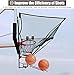 Ryanang Basketballtrainer Basketball Ball Server Portable Return Net for Hoop Rebounder Chute Shot Returner Attachment for Shooting