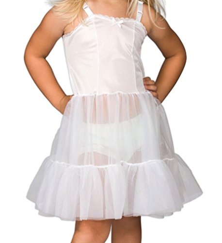 Girls Full Slip with Sweetheart Neckline and Adjustable Straps in Sizes 2T to 14