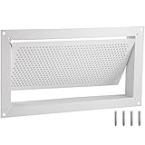 VEVOR, 8' Height x 16' Width x 2' Depth, Reduce Foundation Damage Risk, White, Wall Mounted Crawl Space Flood Vent