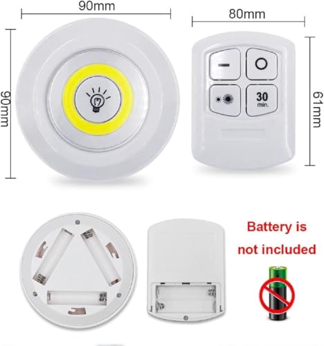 Image of ASTOUND LED Light with Remote Control Bedroom Kitchen Set of 3