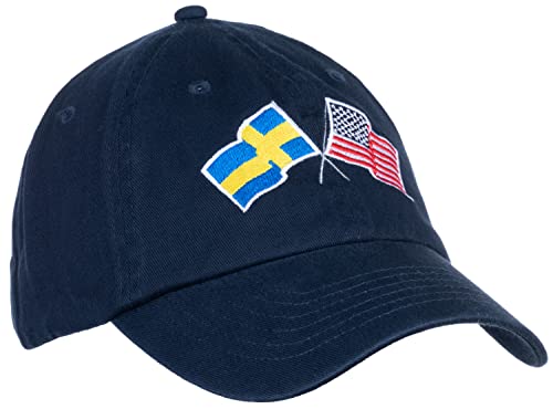 Image of Ann Arbor T-shirt Co. American Friendship Nations Flag Baseball Low Profile Dad Hat for Men Women