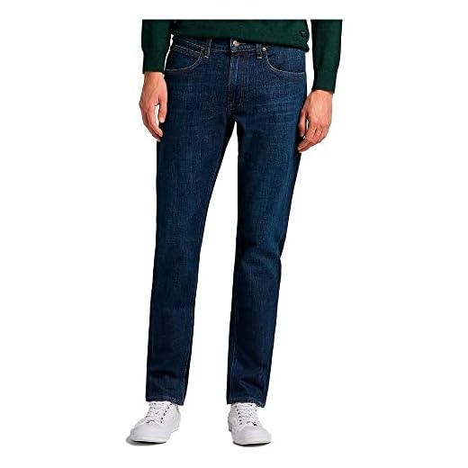 Lee Herren Daren Zip Fly Jeans, Dark Bluegrass, 32W / 32L