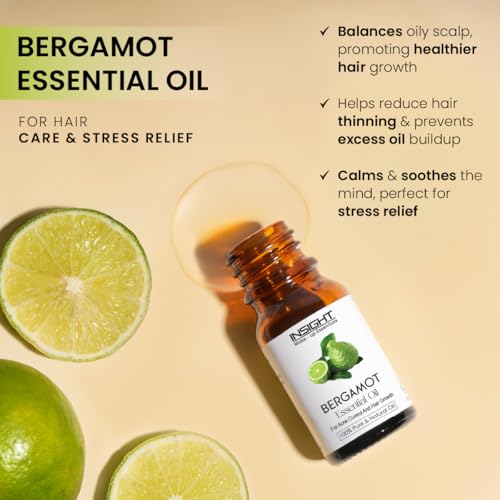 Image of INSIGHT Beragmot Essential Oil for stress relief | Acne treatment | Mood booster | Citrus aromatherapy | glowing skin | Calming | Refreshing -10ml